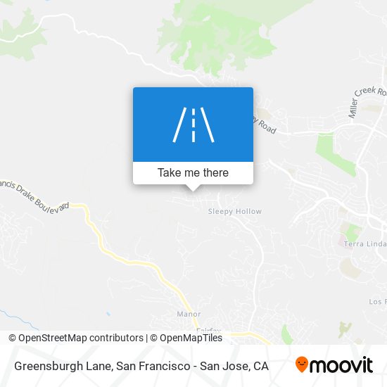 Mapa de Greensburgh Lane