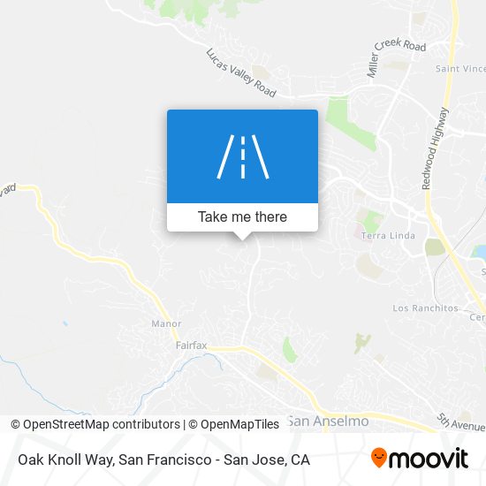 Oak Knoll Way map