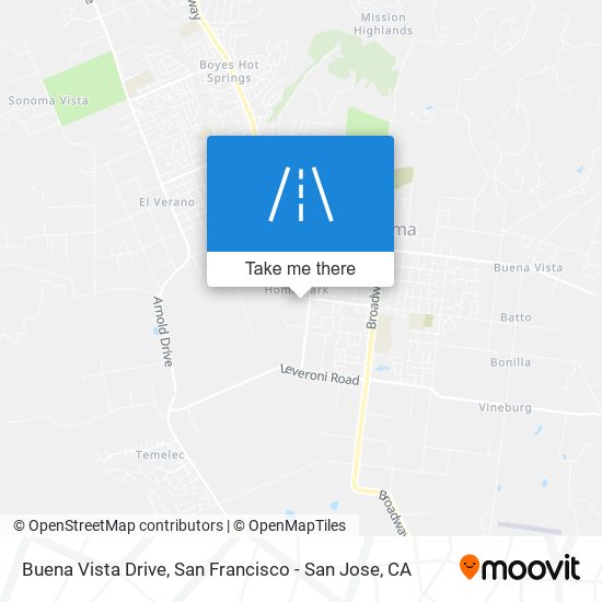 Buena Vista Drive map