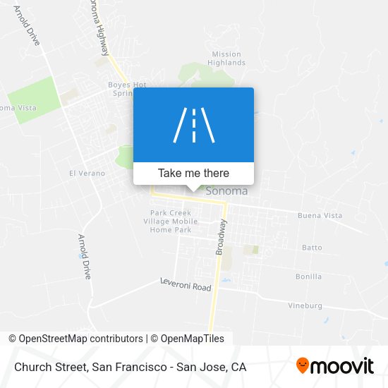 Mapa de Church Street