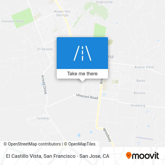 El Castillo Vista map