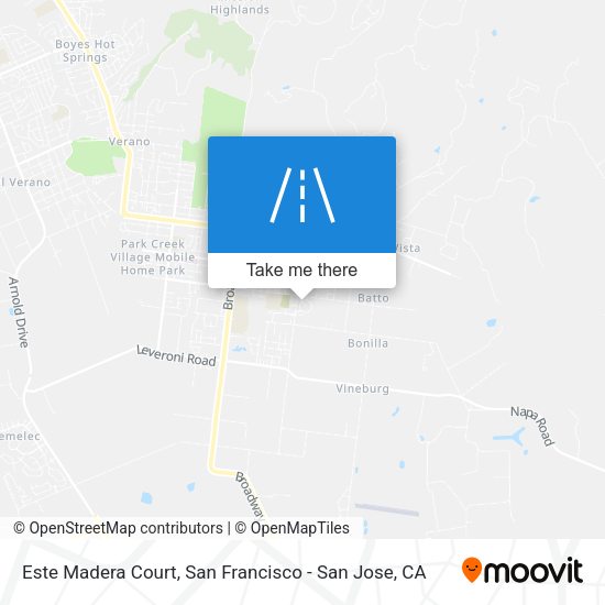 Este Madera Court map