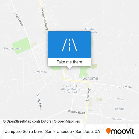 Junipero Serra Drive map