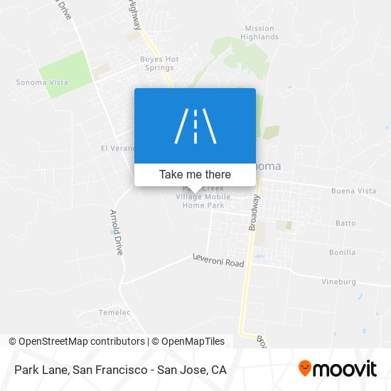 Mapa de Park Lane