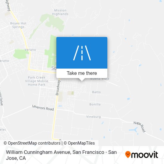 Mapa de William Cunningham Avenue