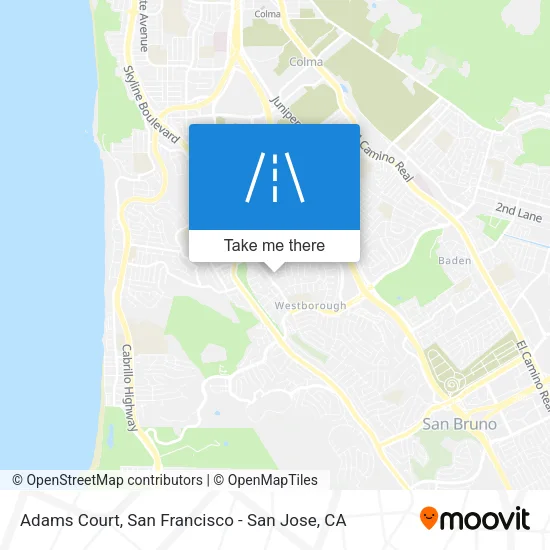 Adams Court map
