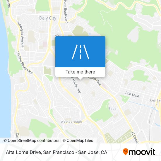 Alta Loma Drive map