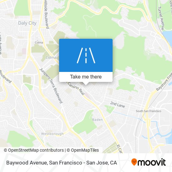 Baywood Avenue map