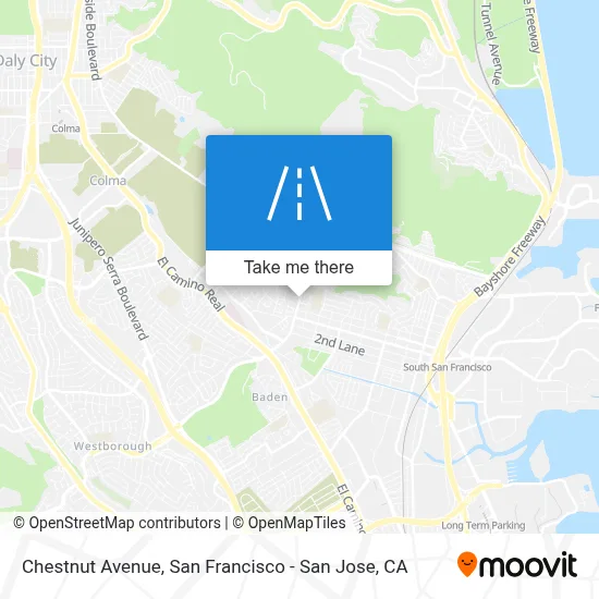 Chestnut Avenue map