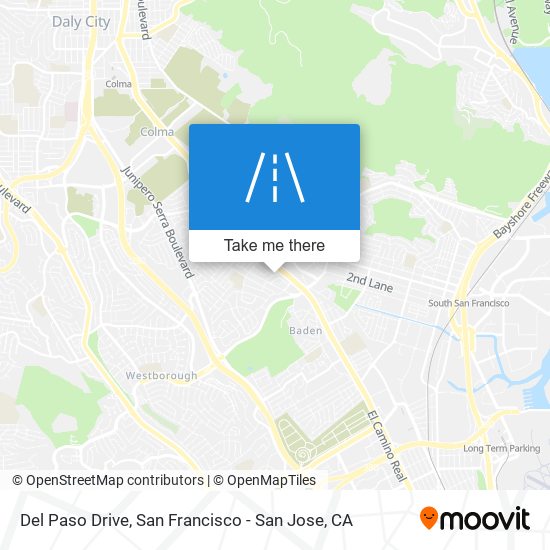 Del Paso Drive map