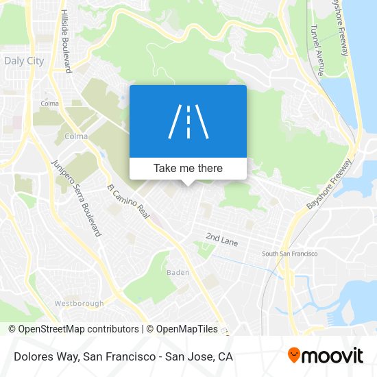 Dolores Way map