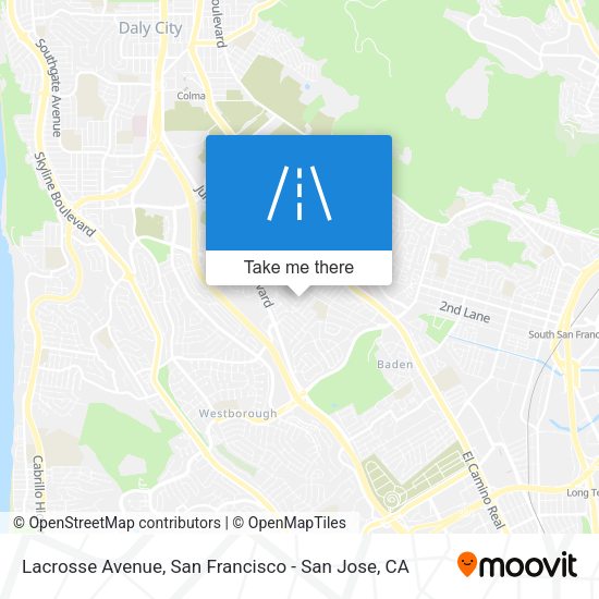 Mapa de Lacrosse Avenue