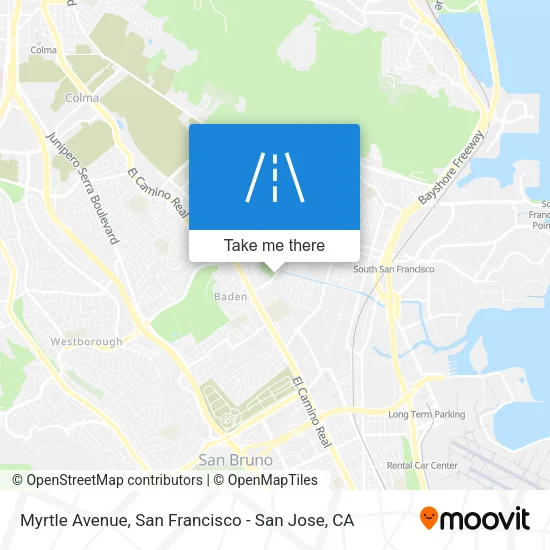 Myrtle Avenue map