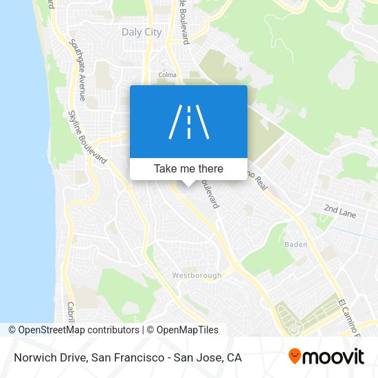 Norwich Drive map