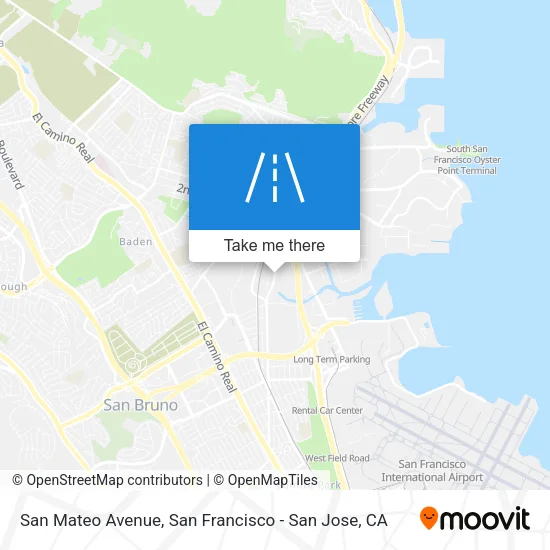 San Mateo Avenue map