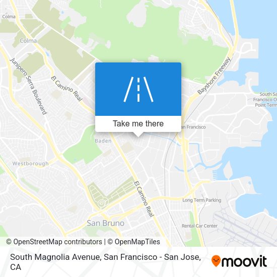 South Magnolia Avenue map
