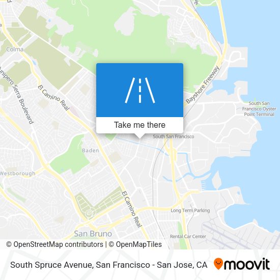 Mapa de South Spruce Avenue
