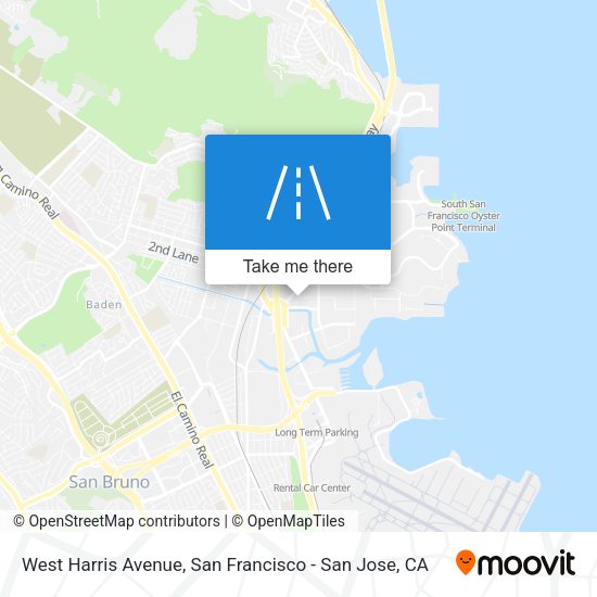 West Harris Avenue map
