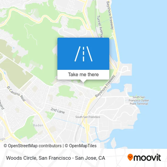 Woods Circle map