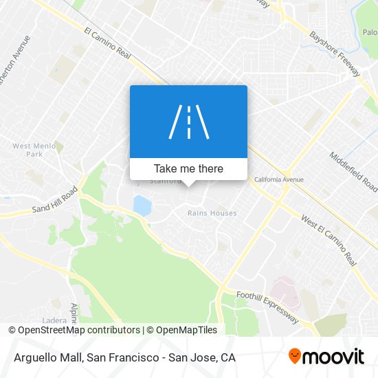 Arguello Mall map