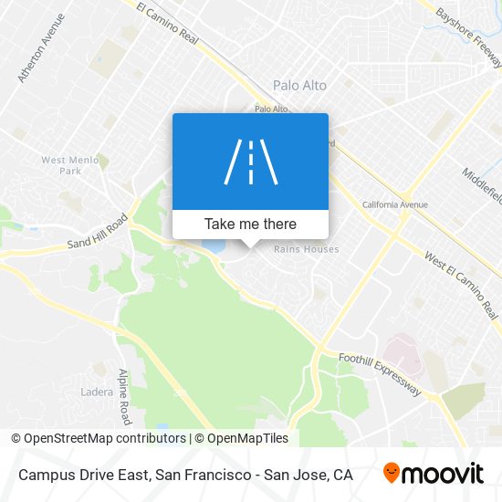 Campus Drive East map