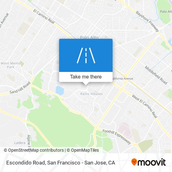 Escondido Road map