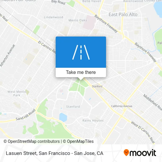 Lasuen Street map