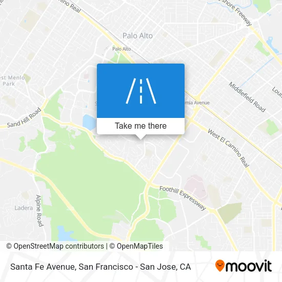 Santa Fe Avenue map