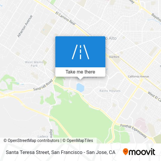 Santa Teresa Street map