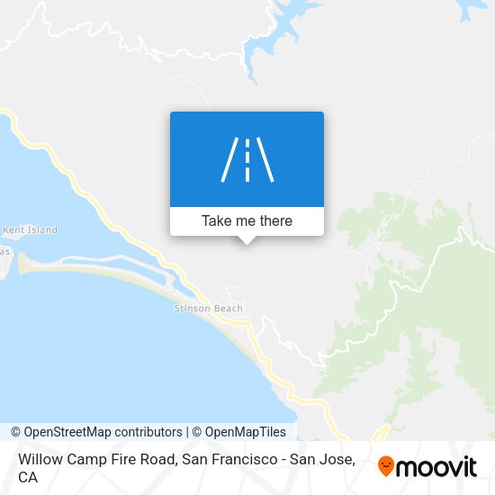 Willow Camp Fire Road map