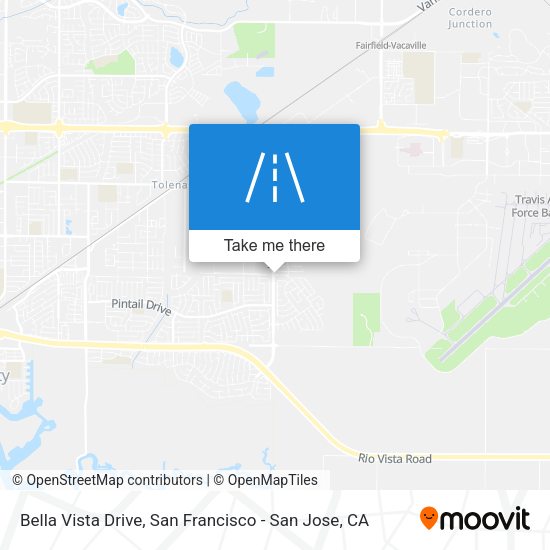 Bella Vista Drive map