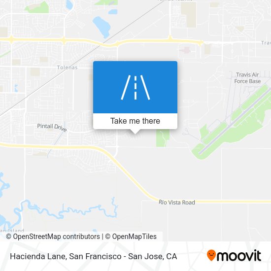 Mapa de Hacienda Lane
