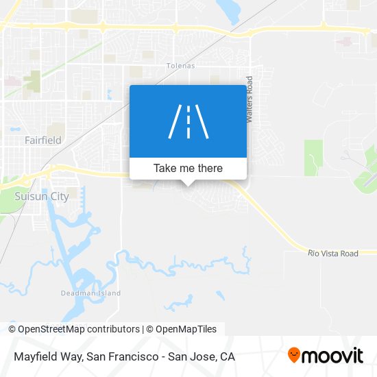 Mayfield Way map