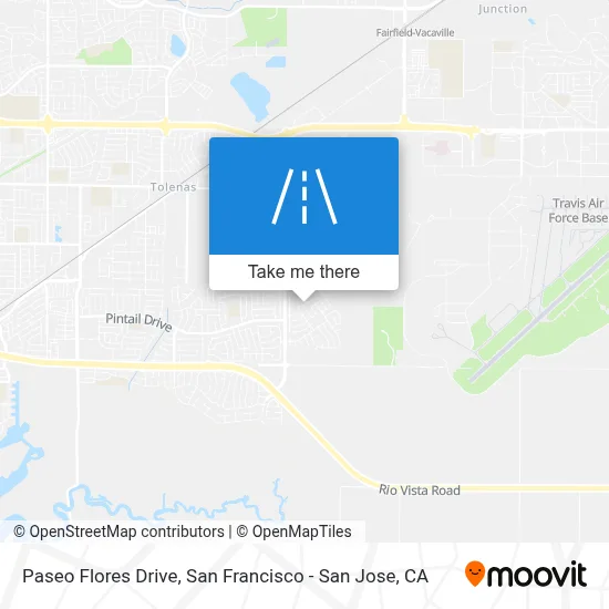 Paseo Flores Drive map