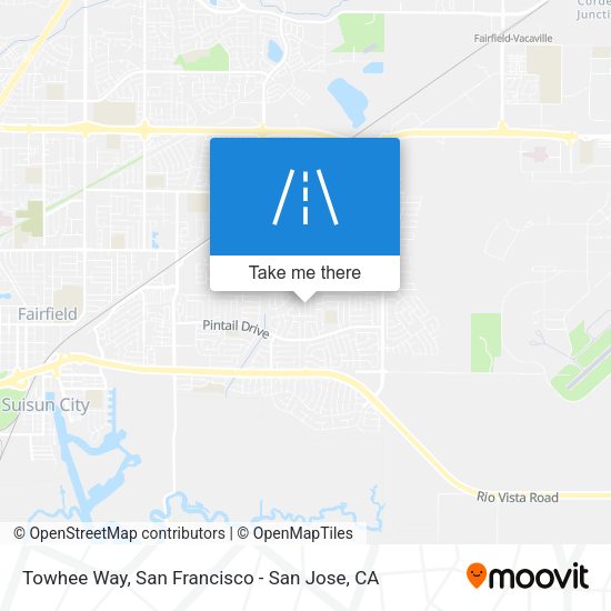 Towhee Way map