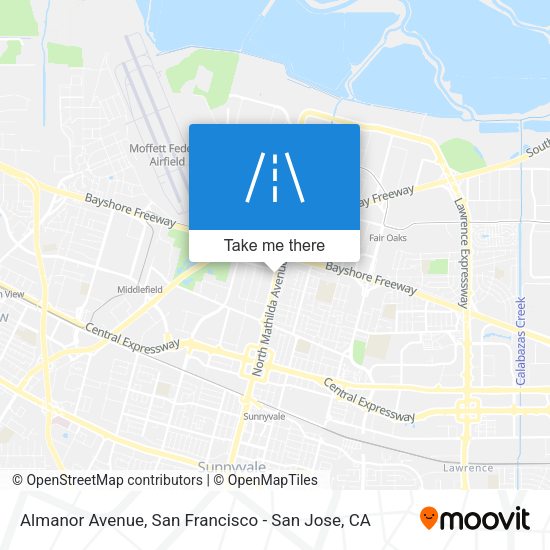 Mapa de Almanor Avenue