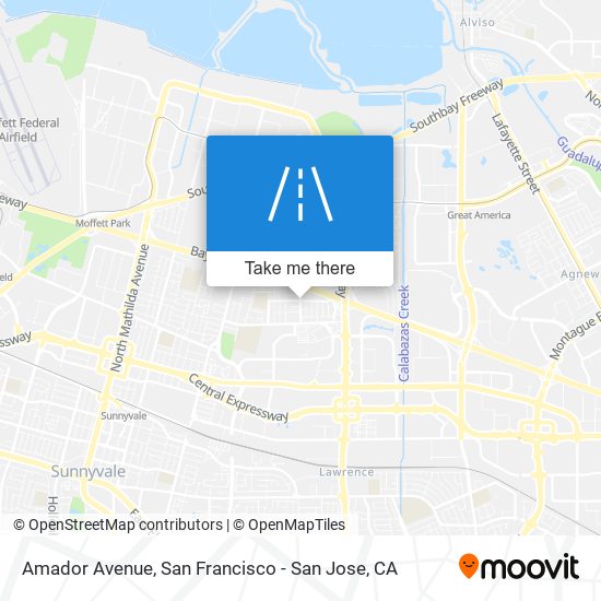 Amador Avenue map