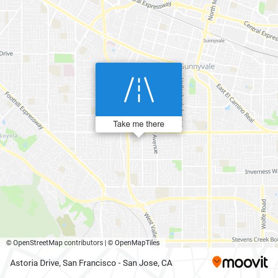 Astoria Drive map