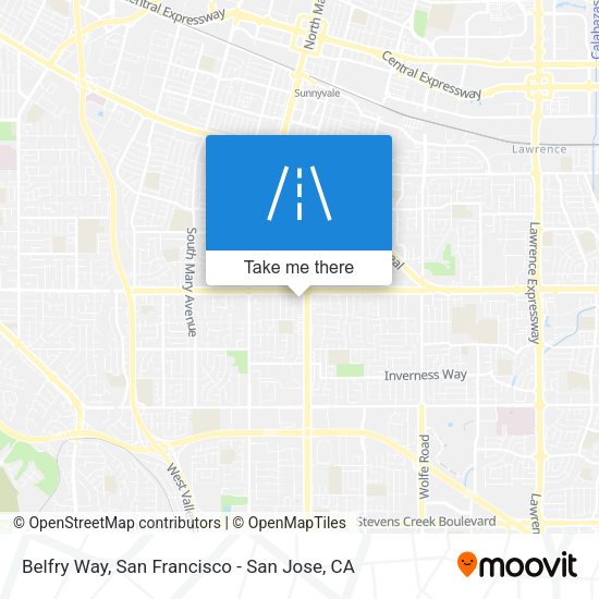 Mapa de Belfry Way