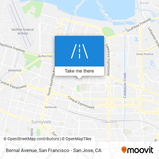 Bernal Avenue map