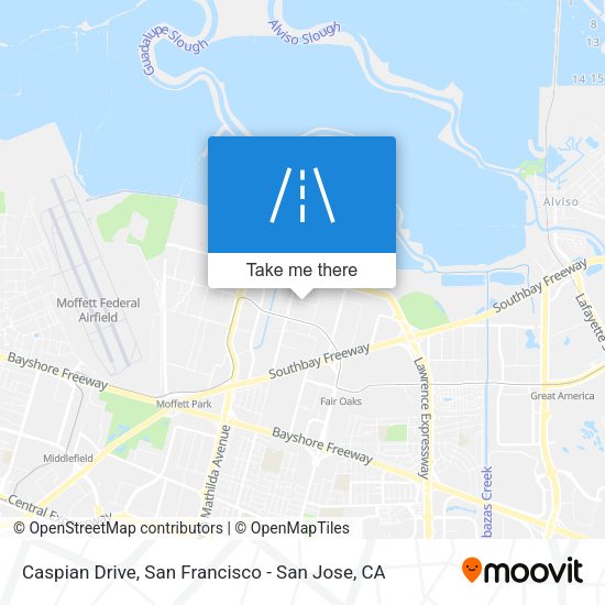 Mapa de Caspian Drive