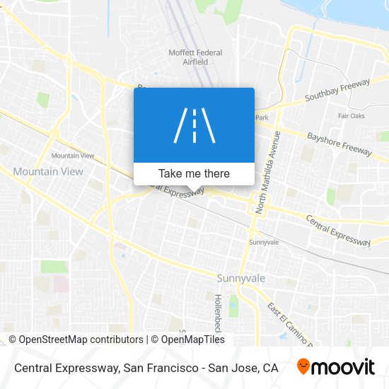 Mapa de Central Expressway