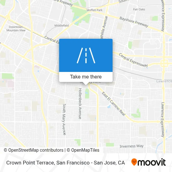 Crown Point Terrace map