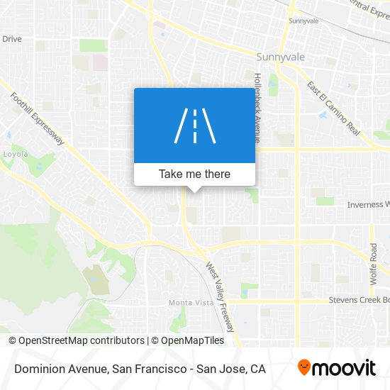 Mapa de Dominion Avenue