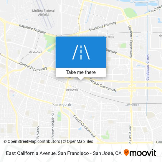 East California Avenue map