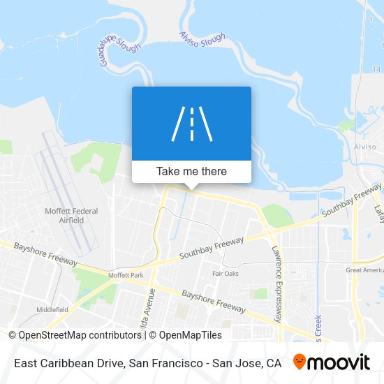 East Caribbean Drive map