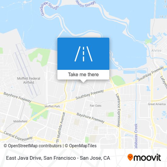 East Java Drive map