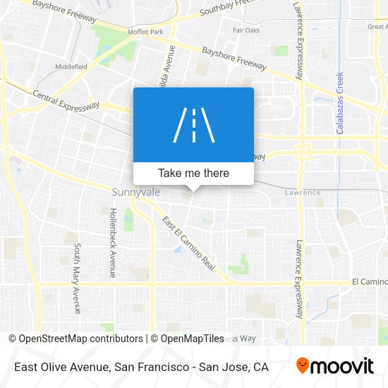 Mapa de East Olive Avenue
