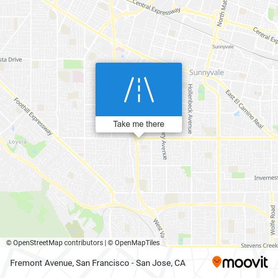 Mapa de Fremont Avenue