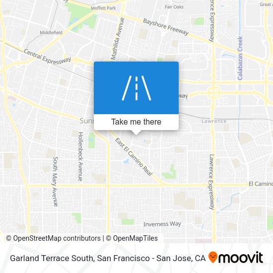 Garland Terrace South map